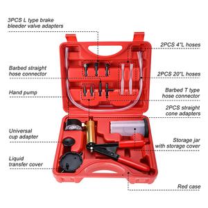 Kit de pompe à vide manuelle 15 pièces, outil de purge et de changement de liquide, testeur pour réparation et entretien automobile - Product Image 1