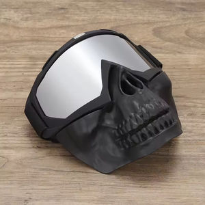 Masque de protection ventilé en polycarbonate pour le visage, coupe-vent et anti-UV, avec lunettes intégrées, idéal pour le motocross et les activités de plein air - Product Image 4