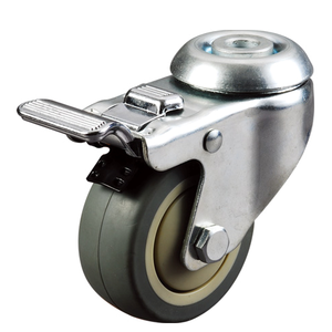 3Inch Công Nghiệp TPR Caster Với Lỗ Bu Lông Caster Rỗng Kingpin Caster - Product Image 1