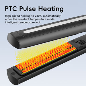 En gros Portable PTC Chauffage Rapide Attelle Étroite Lumière Infrarouge Lisse Les Frisottis Lisseurs avec Arrêt Automatique - Product Image 4