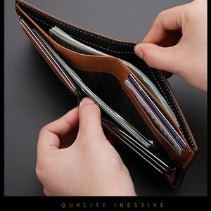 Wholesale Bifold Leather <b>Wallet</b> Credit Card Holder PU Leather <b>Wallet</b> <b>RFID</b> <b>Blocking</b> <b>Wallet</b> for Men - Product Image 5