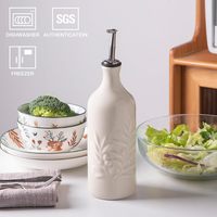 Bouteille Distributrice d'Épices en Céramique 20 Oz, Opaque avec Couvercles Hermétiques, Design Multifonctionnel Durable, Protège l'Oxydation des Épices