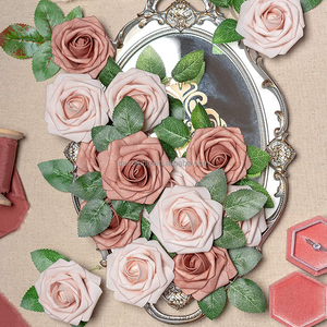 All'ingrosso Bouquet caldo talpa e Nude fiore Nude sposa in schiuma floreale per fiori artificiali - Product Image 5