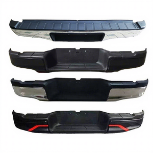 Pièces de carrosserie automobile voiture <span class=keywords><strong>plastique</strong></span> abs noir chrome <span class=keywords><strong>pare</strong></span>-chocs arrière pour hilux revo vigo 2005-2014 2015 - Product Image 1