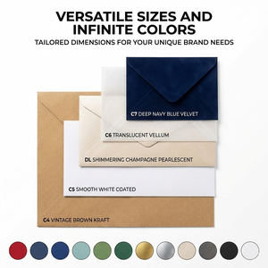 Sobres de Papel Vitela Translúcido Reciclado Ecológico SHINY, Biodegradables, para Sobres de Semillas, Tarjetas de Regalo, Impresión de Logotipo Personalizado - Product Image 4