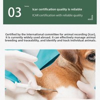 Nouveau système RFID : injecteur de puces d'identification pour animaux de compagnie, avec seringue implantable et tube en verre biochimique, pour la gestion de l'identification canine, lecture-écriture 1