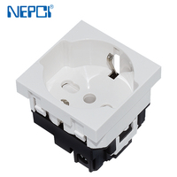 Módulo de Alimentación NEPCI 45x45mm P40 Schuko/bipasso XJY-QB-69, Toma de Corriente Multifuncional Universal Europea 250v/16A