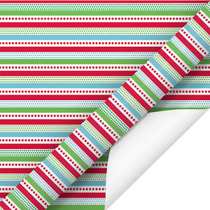 High Quality Coated Paper Colorful Stripes Wrapping Paper for Bouquets Professional Florist Packing Paper Factory - Product Image 1