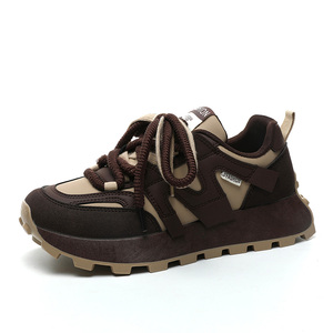 2026 New Women's Lace-up Breathable Anti-Slip Sporty Fashion Trend PU Upper Shoes for Spring Summer Autumn - Product Image 6