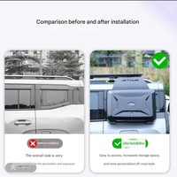 Sac latéral de voiture à frappe rapide pièces de carrosserie automobiles tout-terrain boîte latérale accessoires de Modification de bricolage pour Jetour Traveler T2