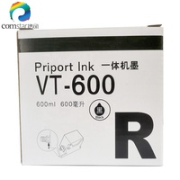 Encre compatible Comstar pour duplicateurs Ricoh DX2430, DX2330, DX3442, JP7, JP12, VT600, Gestetner CPI – Noir, Bleu, Rouge, Vert pour Ricoh DX 2430