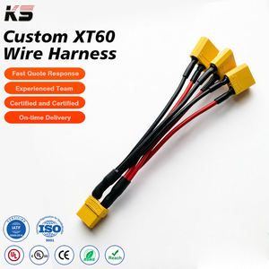 Parallel Custom Xt60 1 to 3 Charging <b>Cable</b> Balance Lead for Lipo <b>Battery</b> Pack Fast Charger Adapter Drone Rc Car Power Supply - Product Image 1