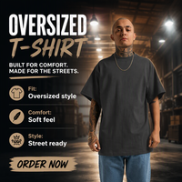 Kaos Custom Pria 100% Katun Berkualitas Mewah Rib O-neck Polos Drop Shoulder Streetwear Oversize untuk Pria