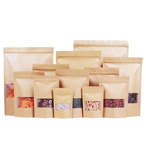 Custom <strong>Printed</strong> Resealable Bulk Medium Thick Kraft <strong>Paper</strong> <strong>Bags</strong> <strong>With</strong> <strong>Logo</strong> - Product Image 5