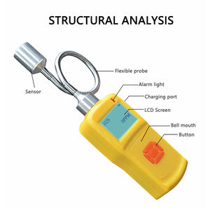 Détecteur de fuite de gaz de type portable sonde flexible tuyau flexible alarme de gaz moniteur de gaz - Product Image 2