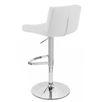 Chaise de comptoir de cuisine réglable, chaise de Pub pivotante moderne blanche, tabouret de Bar chromé