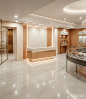 Solution clé en main pour boutique de montres et bijoux de luxe moderne, aménagement intérieur personnalisé avec mobilier d'exposition en placage de bois