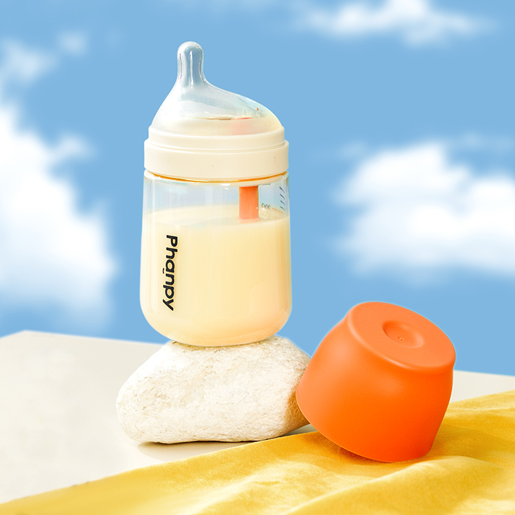 PPSU 240ml + Tetina talla L (6M+), Naranja