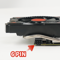 Nouvelle carte graphique RX580 8G 2048SP DDR5 pour PC de bureau, carte vidéo VGA pour jeux, carte graphique RX 580
