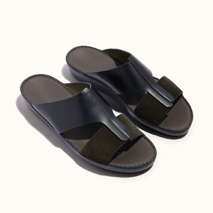 Chaussures personnalisées SHIKOL avec logo, en <span class=keywords><strong>cuir</strong></span> véritable fait main, vente en gros au Moyen-Orient, pantoufles arabes pour hommes, sandales à glissière - Product Image 1