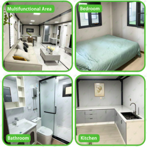 Casa Contenedor Plegable y Expandible Prefabricada de 20 Pies, Personalizable e Impermeable, de <span class=keywords><strong>Alta</strong></span> Eficiencia Espacial para <span class=keywords><strong>Alquiler</strong></span> - Product Image 4