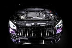 Système <span class=keywords><strong>d</strong></span>'admission à froid en fibre de carbone sèche véritable de 20 puissances supplémentaires pour moteur <span class=keywords><strong>Mercedes</strong></span> <span class=keywords><strong>Benz</strong></span> Gle350 2.0t Gtr Tuyau <span class=keywords><strong>d</strong></span>'admission <span class=keywords><strong>d</strong></span>'air en fibre de carbone - Product Image 4