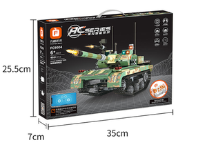 Nouveauté <span class=keywords><strong>Forange</strong></span> FC9004  Char d'assaut technologique RC et APP Briques de construction DIY Char d'assaut pour enfants - Product Image 3