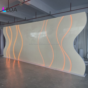 Leda ชุดซุ้มโค้งสำหรับเวทีแต่งงานแบบโค้ง LED ประตูอะคริลิคโค้งแบบเส้นตรงสำหรับจัดงานแต่งงาน - Product Image 5