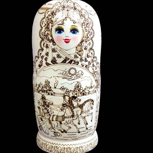 Matrioska Russa all'Ingrosso del Produttore, 10 Strati in Legno di Tiglio, Dipinta a Mano, Senza Formaldeide, per Casa e Ufficio - Product Image 4