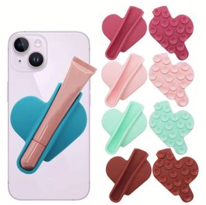 Support de téléphone à ventouse en silicone adhésif étanche pour rouge à lèvres, baume à lèvres, gloss – Silicone auto-adhésif - Product Image 3
