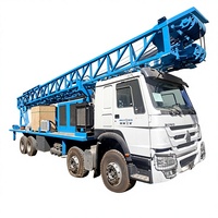 Plateforme de forage de puits d'eau DTH avec compresseur d'air pour le forage de puits dans des roches dures