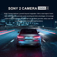 Caméra embarquée 4K Ultra HDR double objectif avec GPS Starvis 2, vision nocturne haute résolution, surveillance de stationnement 24h/24 et Wi-Fi DVR
