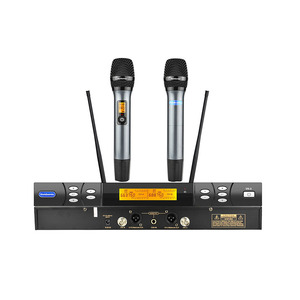 Sistema de micrófono inalámbrico profesional UHF VK-3 KTV Entertainment para karaoke, iglesia y fiestas. - Product Image 1