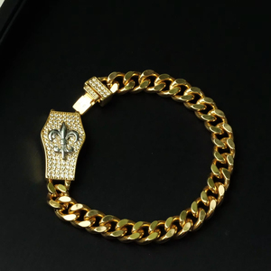 Accesorio popular y versátil 2025A en Instagram: una pulsera de circonitas cubanas de 17mm hecha de cobre <span class=keywords><strong>Croton</strong></span> - Product Image 5