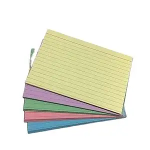 Hochwertige Big Promotion Bulk Sale 100 Blatt/Stück 3x5 ''Weiß Ruled 150gsm Papier Karteikarten planer