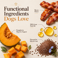 Friandises multifonctionnelles pour l'entraînement des chiens avec DHA, probiotiques et biotine – Formule tout-en-un pour la santé de la peau, du pelage et du cerveau – Sachet de 1 lb