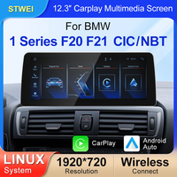 STWEI Pantalla Táctil Inalámbrica AUTO CarPlay de 12.3 Pulgadas para BMW Serie 1 F20 F21 NBT 2013-2016, Sistema Linux, Bluetooth, 1920x720