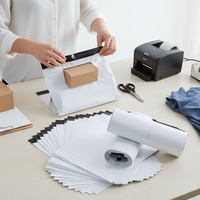 Sacs d'expédition en PE recyclé personnalisés, auto-adhésifs, pour vêtements, chaussettes, chaussures, vente en gros
