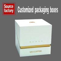 Boîte d'emballage pour bougies personnalisée de haute qualité avec impression UV en feuille d'or et logo personnalisé sur carton