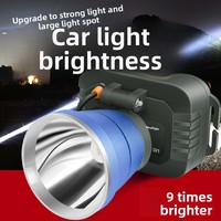 Lampe frontale LED Xingniubao rechargeable, portée 1000m, lumière puissante, en alliage d'aluminium, étanche, pour la pêche et les activités de plein air, grand faisceau longue portée