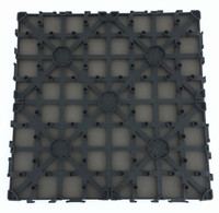 Dalles de terrasse emboîtables WPC 30x30 - Revêtement de sol éco-composite sans formaldéhyde
