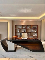 Luxe maison poste de travail exécutif l forme bureau accessoires organisateur meubles modernes et chaises