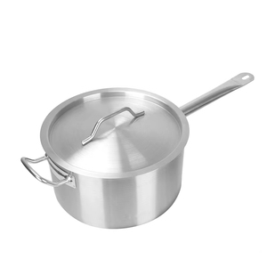 Panela Comercial para Caldo de Sopa em Aço Inoxidável 201, Panelas Comerciais para Caldo de Sopa com Tampa e Acabamento Impactado para Uso em Restaurantes - Product Image 2