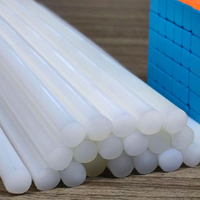 Bâton de colle thermofusible en silicone blanc écologique personnalisé de 11 mm