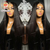 Perruque 13x6 sans colle HD en cheveux humains Remy vietnamiens vierges, cuticules alignées, dentelle transparente, vente en gros