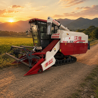 Moissonneuse-batteuse chenillée d'occasion FMWORLD 4LZ-8.0 de haute qualité pour riz paddy – Prix compétitif