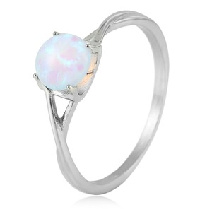 yunnique Opal Gemstone <b>Ring</b> Claw Setting Unisex Fashion <b>Ring</b> Gift Jewelry - Product Image 1