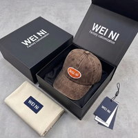 Cappello da Baseball Vintage Lavato e Invecchiato WEINI con Logo Ovale Intrecciato, in Morbido Cotone Regolabile, per Uso Quotidiano e Street Style