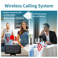 Système de téléavertisseur sans fil longue portée pour restaurant, café, 8 messages vocaux