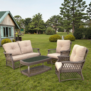 Muebles de Exterior Modernos de Diseño Audu, Cómodos, de Ratán, Estilo Antiguo, para Hoteles, Patios, Parques, Servicio OEM Disponible - Product Image 3